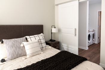 Bedroom With Bathroom at The Arlow on Kellogg, St Paul, MN, 55102