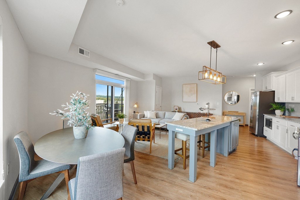 Dining Area With Living Room at The Yards and Backyards, South St. Paul, 55075