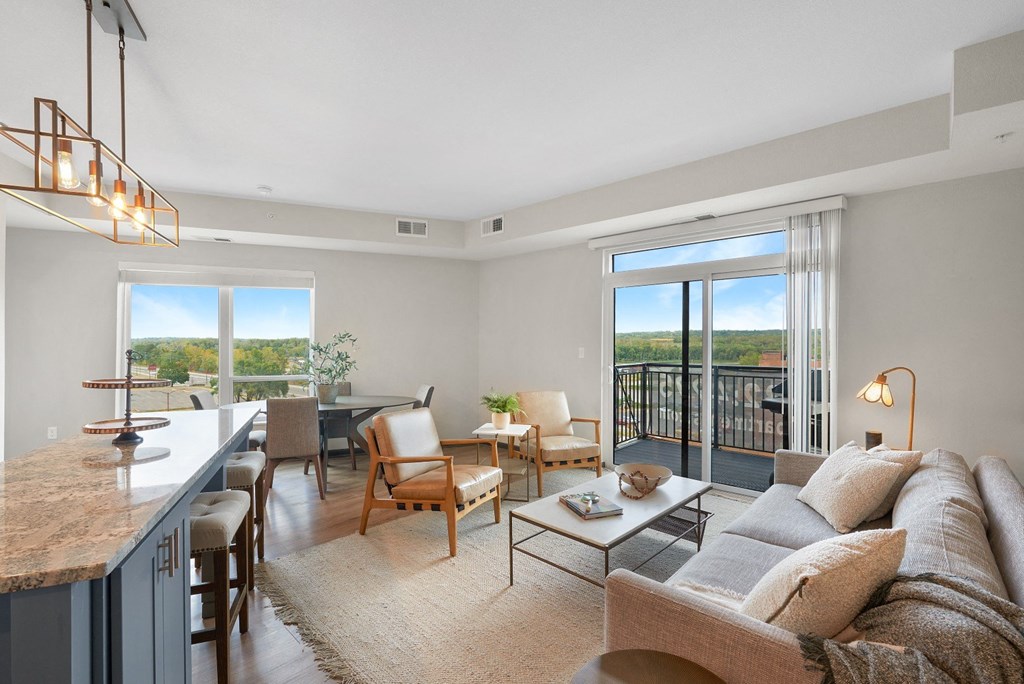 Spacious Living Room at The Yards and Backyards, Minnesota