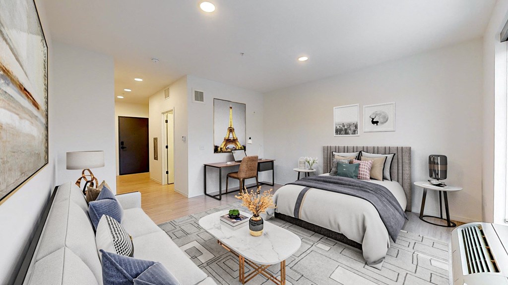 Comfortable Bedroom at The Hill Apartments, Saint Paul, 55102