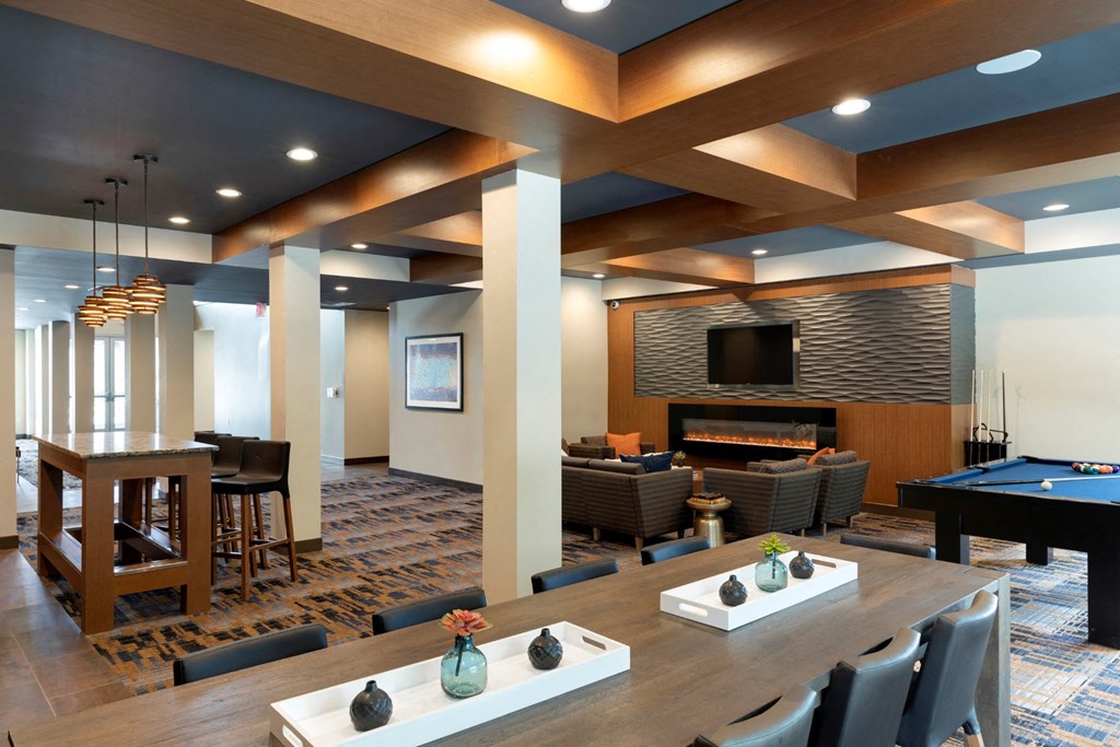 Large clubroom at The Liberty Apartments and Townhomes in Golden Valley, MN, 55427
