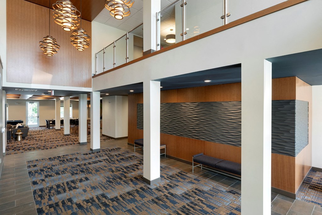 Lobby at The Liberty Apartments and Townhomes in Minnesota, 55427