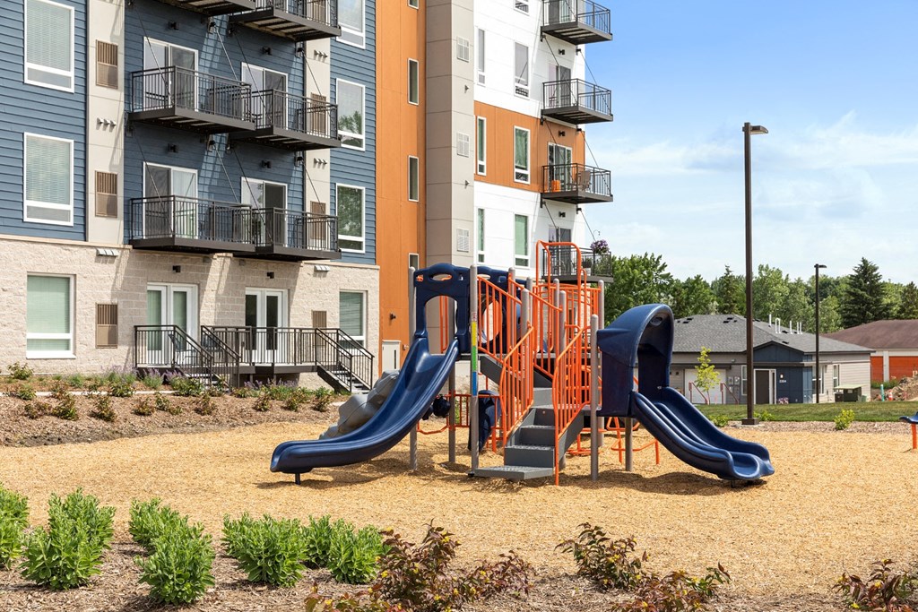 Childrens play area at The Liberty Apartments and Townhomes in Golden Valley, MN