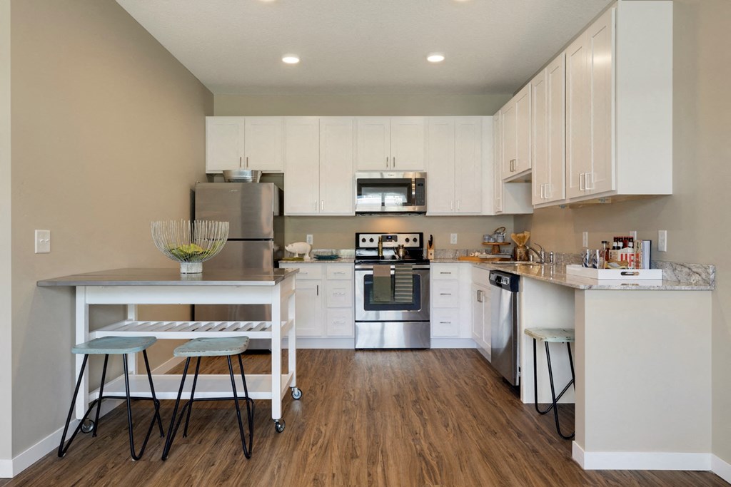 Kitchen at The Liberty Apartments in Golden Valley, MN
