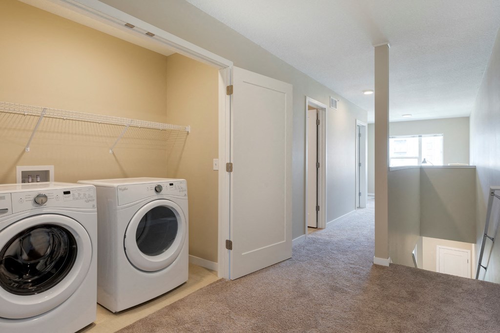Laundry area at The Liberty Apartments and Townhomes in Golden Valley, MN