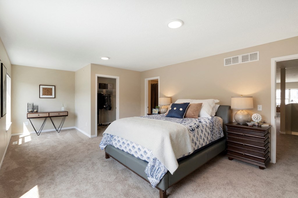 Master Bedroom at The Liberty Apartments in Minnesota