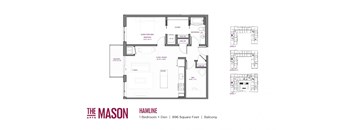 Hamline Floor Plan at The Mason, St. Paul, MN
