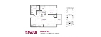 Edgerton ADA Floor Plan at The Mason, St. Paul