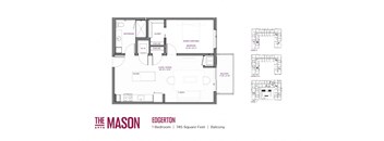 Edgerton Floor Plan at The Mason, St. Paul, 55114