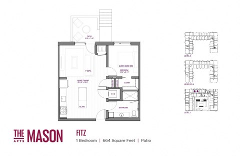 Fitz Floor Plan at The Mason, Minnesota