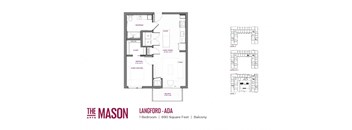 Langford ADA Floor Plan at The Mason, Minnesota