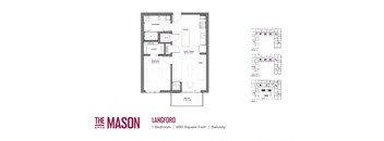 Langford Floor Plan at The Mason, St. Paul, Minnesota