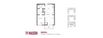 Marshall Floor Plan at The Mason, St. Paul, Minnesota