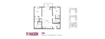 Core Floor Plan at The Mason, St. Paul, 55114