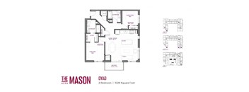 Dyad Floor Plan at The Mason, St. Paul, Minnesota