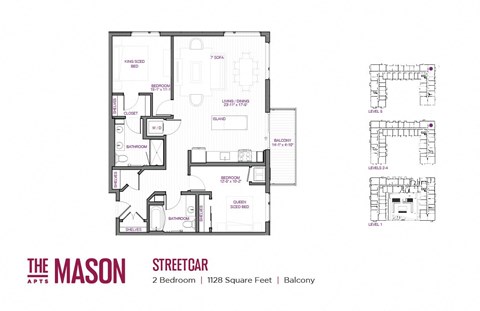 Streetcar Floor Plan at The Mason, Minnesota, 55114