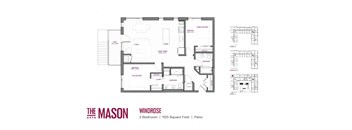 Windrose Floor Plan at The Mason, St. Paul, MN, 55114