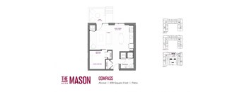 Compass Floor Plan at The Mason, St. Paul, MN