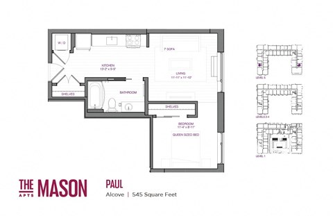Paul Floor Plan at The Mason, St. Paul