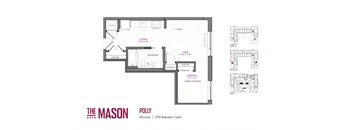 Polly Floor Plan at The Mason, St. Paul, Minnesota