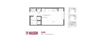 Claire Floor Plan at The Mason, St. Paul, MN, 55114