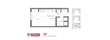 Rose Floor Plan at The Mason, St. Paul, MN, 55114