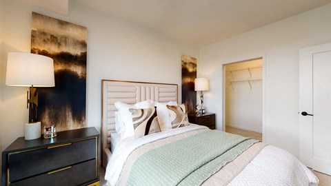 Model Bedroom at The Mason, St. Paul, Minnesota