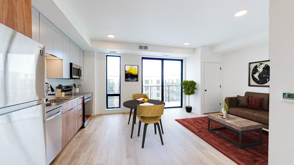 Kitchen With Dining at The Mason, Minnesota, 55114