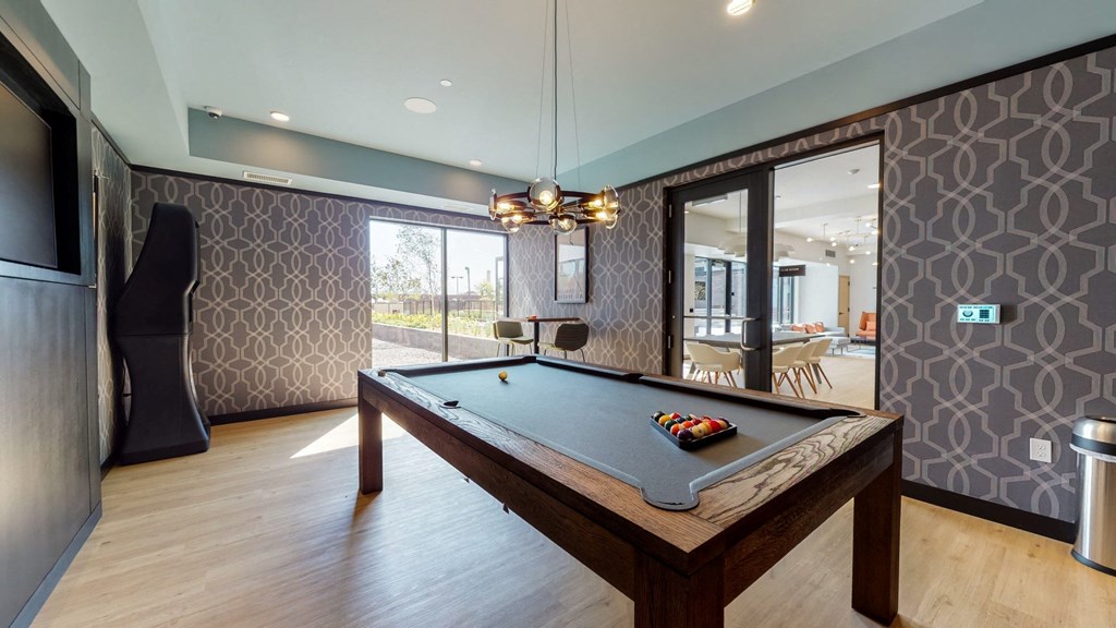 Billiards Table In Clubhouse at The Mason, St. Paul