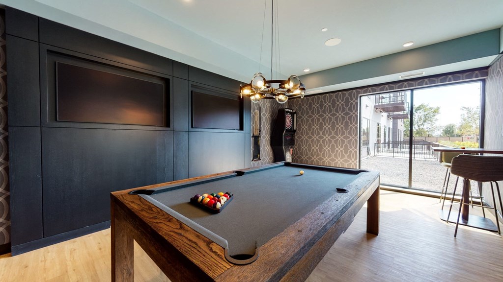 Billiards Table In Game room at The Mason, St. Paul, Minnesota