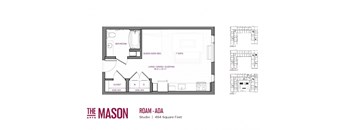 Roam ADA Floor Plan at The Mason, St. Paul