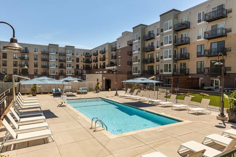 The McMillan Shoreview Exterior Sun Deck Pool