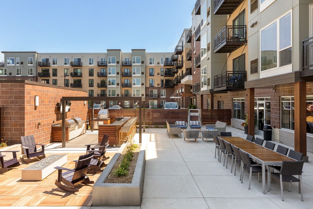 Outdoor Community Space at The McMillan Apartments in Shoreview, MN 55126