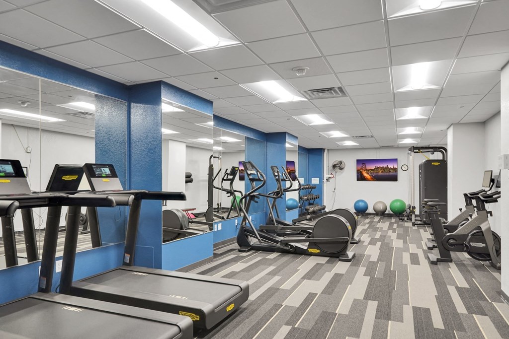 the gym at the tower at third