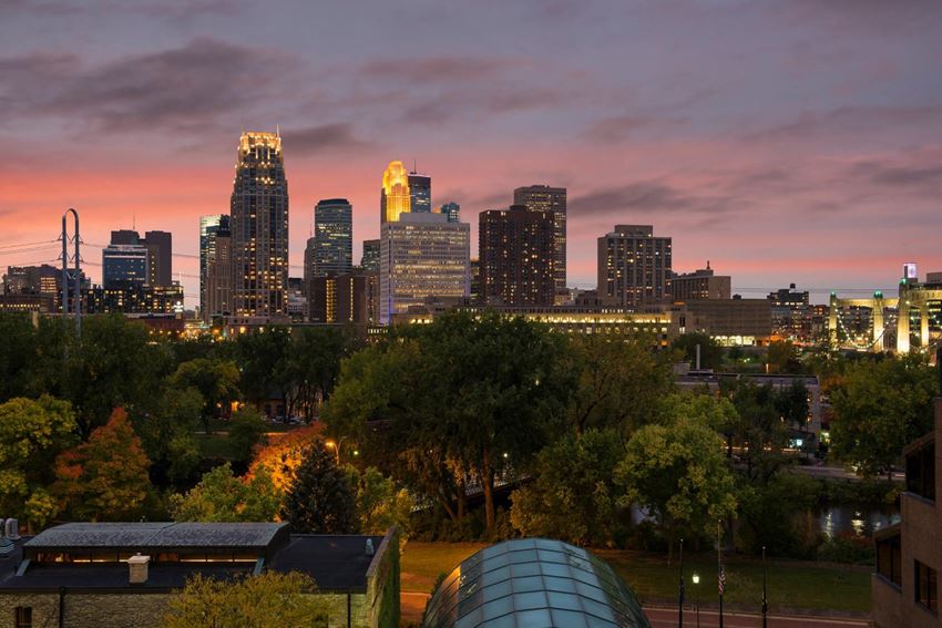 Beautiful View of Skyline at The M On Hennepin Apartments in Minneapolis, MN - Photo Gallery 1