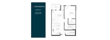 Morrison one bedroom floor plan at The Morrison Apartments in Rosemount, MN