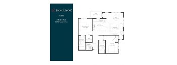 Dodd two bedroom floor plan at The Morrison Apartments in Rosemount, MN