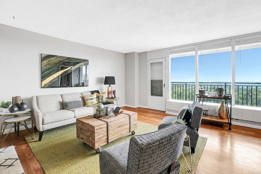 Living Room With TV at The Original at West Lake Quarter, Minneapolis, Minnesota