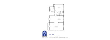 B10 Floor Plan at The Park Apartments, Minnesota, 55403