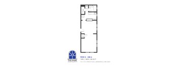 1 Bedroom Floor Plan at The Park Apartments, Minnesota