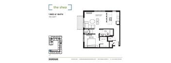 Shea Floor Plan at The Shoreham Apartments, St Louis Park, MN