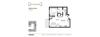 Sherwin Floor Plan at The Shoreham Apartments, St Louis Park, 55416