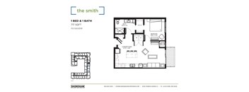 Smith-ACC Floor Plan at The Shoreham Apartments, St Louis Park, MN