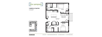 Sampson Floor Plan at The Shoreham Apartments, St Louis Park, 55416