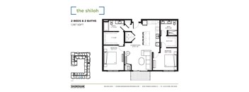 Shiloh Floor Plan at The Shoreham Apartments, St Louis Park, 55416
