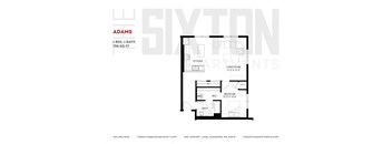 One bedroom apartment The Sixton  Adams