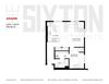 Adams Floorplan One bedroom apartment The Sixton Adams