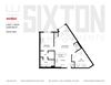 Noric Floorplan One bedroom apartment plus den The Sixton Noric floorplan