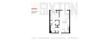 One bedroom apartment The Sixton