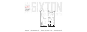 One bedroom apartment The Sixton